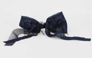 MESH BOW LARGE CLIP