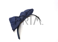 Load image into Gallery viewer, DENIM BOW WITH FRINGES HEADBAND

