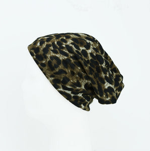 DACEE LARGE SWEATER LEOPARD BEANIE