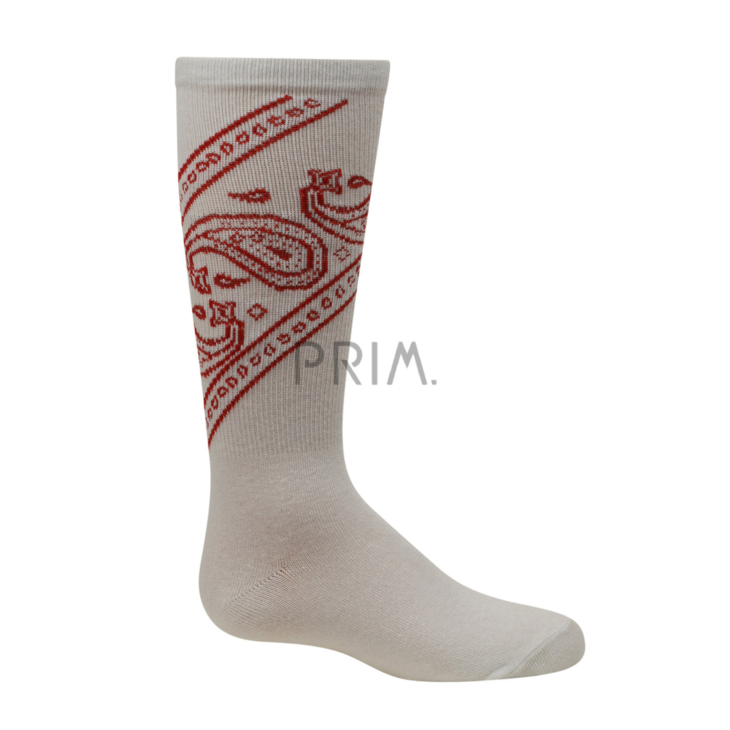 ZUBII BANDANA PAISLEY KNEE SOCK