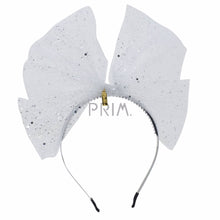 Load image into Gallery viewer, SPARKLY STIFF TULLE BOW HEADBAND

