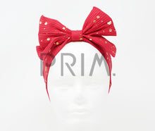 Load image into Gallery viewer, PAINT SPLASHES BOW BABY HEADBAND
