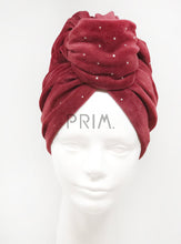 Load image into Gallery viewer, VELOUR TURBAN WITH STUDS
