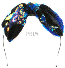Load image into Gallery viewer, SEQUIN STARS BOW HEADBAND
