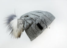 Load image into Gallery viewer, RIBBED MERINO WOOL KNIT FUR HAT
