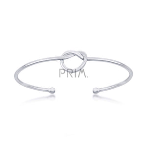 STERLING SILVER LOVE KNOT BANGLE