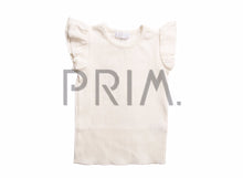 Load image into Gallery viewer, JB LONDON WIDE RIBBED FRILLED T-SHIRT
