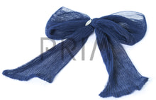 Load image into Gallery viewer, DACEE ACCORDION PLEATED TULLED BOW LARGE CLIP
