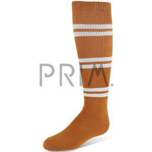 ZUBII VARSITY DOUBLE STRIPE KNEE SOCK