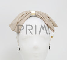 Load image into Gallery viewer, METALLIC BOW WITH GOLD CENTER HEADBAND
