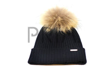 Load image into Gallery viewer, RIBBED HAT WITH POM POM
