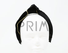 Load image into Gallery viewer, VELVET KNOT WITH METALLIC HEADBAND
