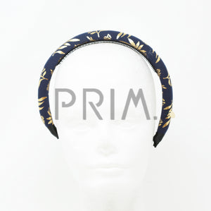 LEAF FOIL PRINT PUFFY HEADBAND