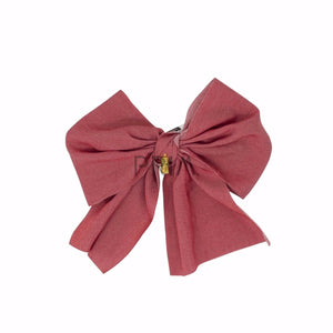 HEIRLOOMS DENIM BOW CLIPS