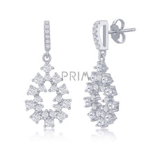 Load image into Gallery viewer, STERLING SILVER DESIGNED OVAL GOLD PLATED EARRINGS
