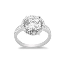 Load image into Gallery viewer, SS HALO CZ ENGAGEMENT RING
