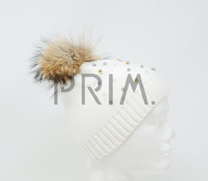 PEARL POM POM HAT