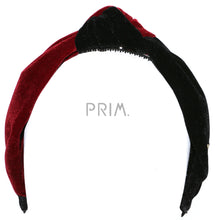 Load image into Gallery viewer, TWO TONE VELVET KNOT HEADBAND
