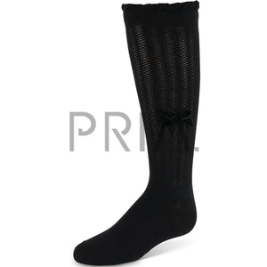 ZUBII STRIPED TEXTURE BOW KNEE SOCK