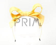 Load image into Gallery viewer, LINEN LOOK WIRE BOW HEADBAND
