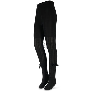 ZUBII VELVET BOW TIGHTS