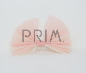TWO TONE TULLE POP UP BOW CLIP