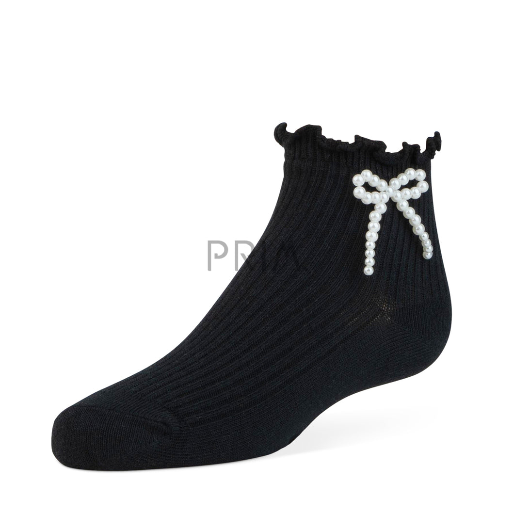 ZUBII PEARL BOW ANKLE