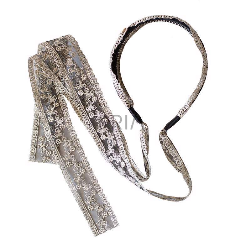 HALO ANNA LACE TIE BACK HEADBAND