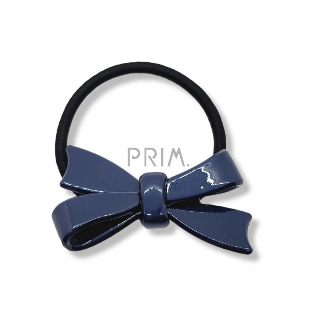 SOLID BOW ACETATE PONYTAIL