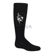 Load image into Gallery viewer, ZUBII FLORAL FRAME KNEE SOCK
