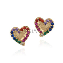 Load image into Gallery viewer, OUTLINE HEART STUD EARRING
