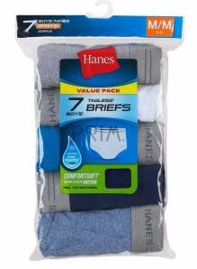 HANES BOYS COLORED BRIEFS 7 PACK
