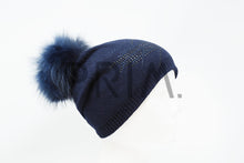 Load image into Gallery viewer, SLOUCH EMBELLISHED POM BEANIE

