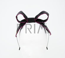 Load image into Gallery viewer, VELVET WIRE BOW WITH STITCHING HEADBAND
