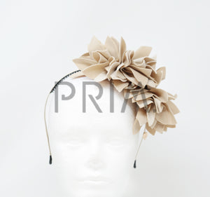 DOUBLE SIDE FLOWER WITH BUTTON HEADBAND
