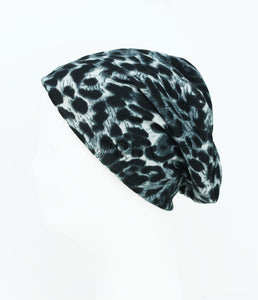DACEE LARGE SWEATER LEOPARD BEANIE
