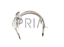 Load image into Gallery viewer, METALLIC WITH EDGED SIDE BOW HEADBAND
