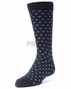 MEMOI BOYS DOT DRESS SOCK